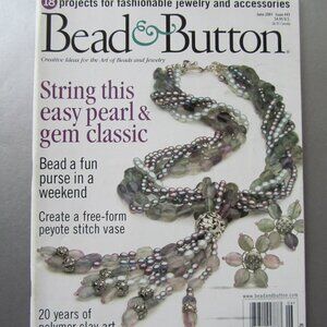 Bead and Button Magazine Creative Ideas For The Art of Beads and Jewelry 2001
